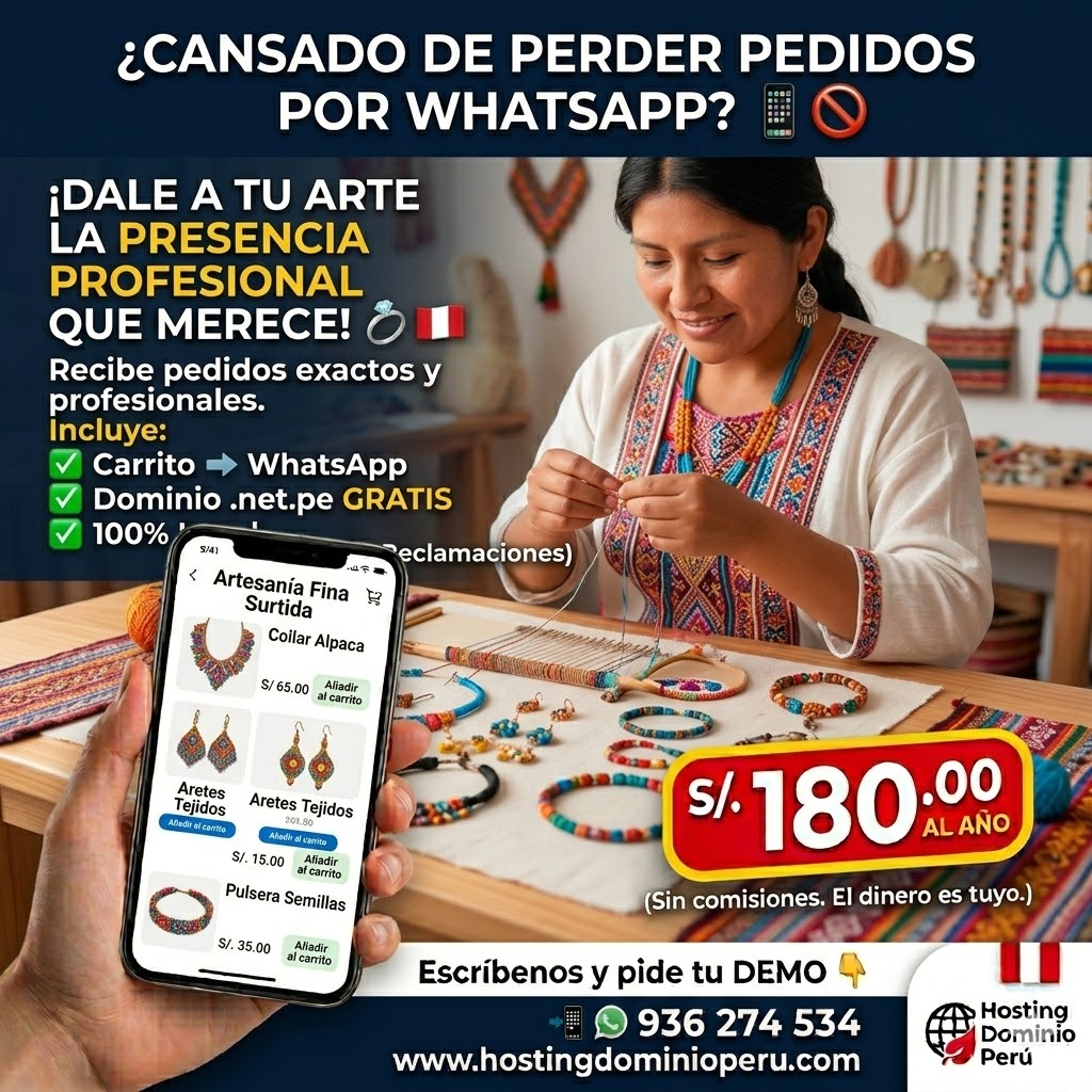 Catálogo digital para bisutería y accesorios con gestión de inventario y pedidos por WhatsApp